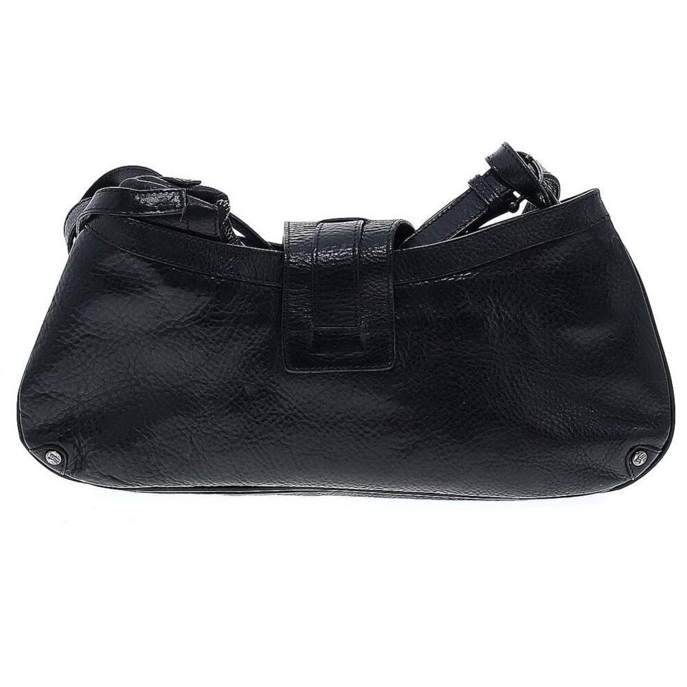 Burberry Prorsum Runway Cinda Black Full Leather Moto Pocket Purse Crossbody Bag - Picture 3 of 16